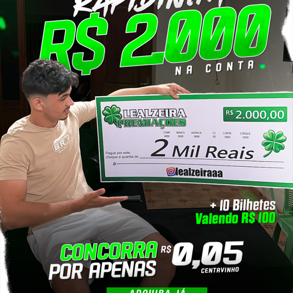 RAPIDINHA R$ 2.000,00 REAIS NO PIX💰